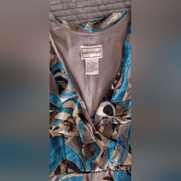 Karin Steven's (10) Dress w/tie belt - New with Tags - Picture 6 of 8